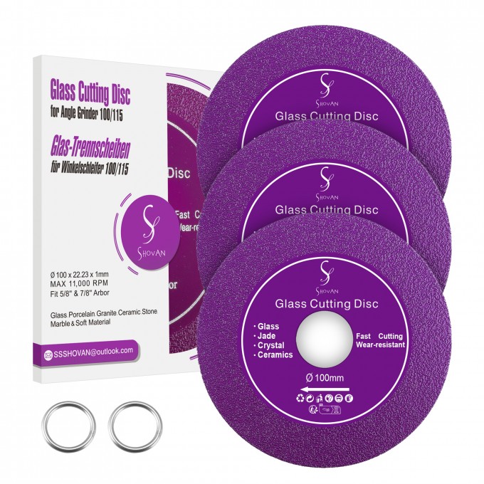 3 Pieces Glass Cutter, Thin Diamond Disc Saw Blade...