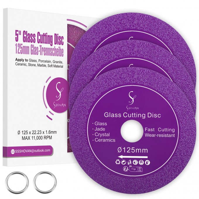 3 Pieces Glass Cutting Disc, Thin Diamond Blade 12...